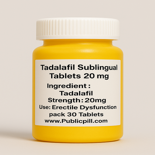 Tadalafil Sublingual Tablets 20 mg
