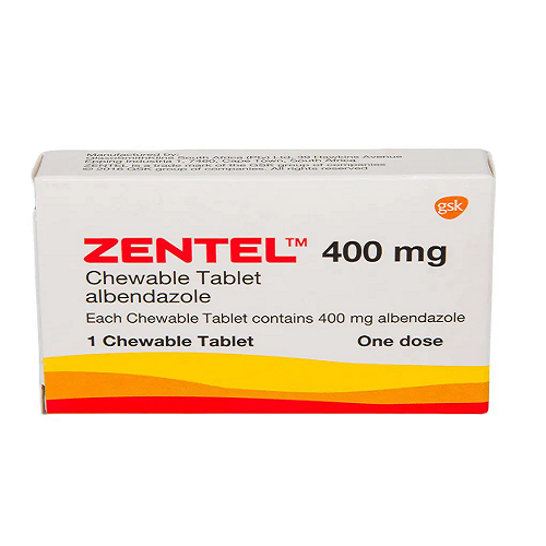 Zentel 400 mg (Albendazole)