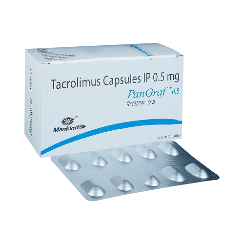 pangraf 0.5mg capsule 10's (Tacrolimus)