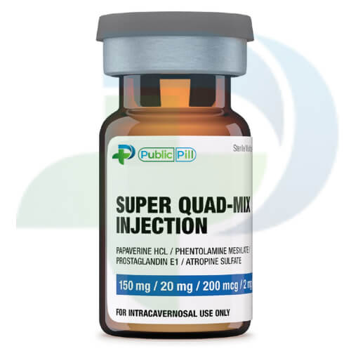 Super Quad Mix injection for advanced ED treatment - Global shipping by PublicPill.