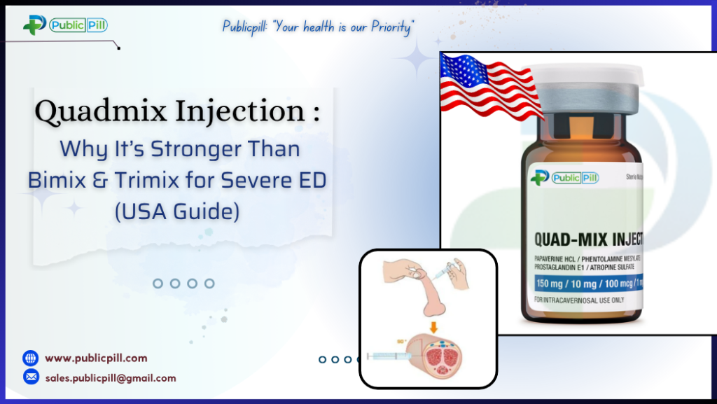 Quadmix Injection : Why It’s Stronger Than Bimix & Trimix for Severe ED (USA Guide)