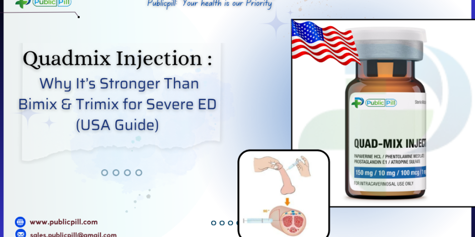 Quadmix Injection Why Its Stronger Than Bimix Trimix for Severe ED USA Guide - Publicpill | #1 Trusted, Convenient, and affordable pharmacy, Quadmix Injection Why It’s Stronger Than Bimix & Trimix for Severe ED (USA Guide)