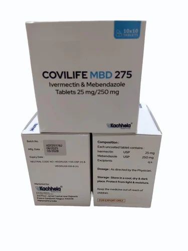 Covilife MBD 275mg tablets ivermectin 25mg Mebendazole 250mg