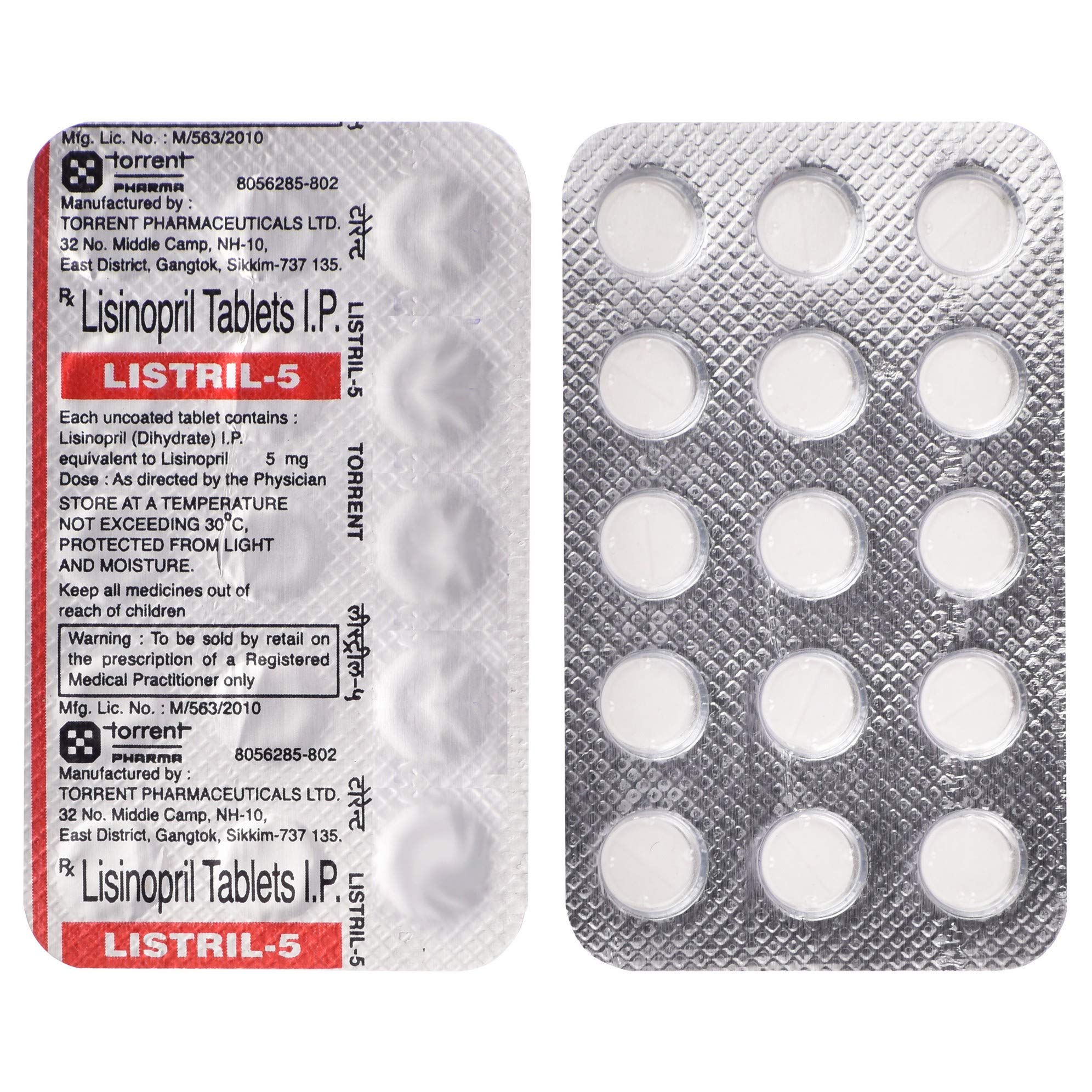 Listril 5 mg Tablet