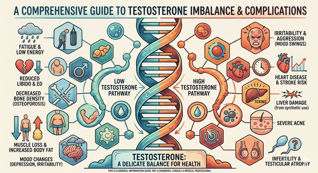 What Complications Can Abnormal Testosterone Level Cause