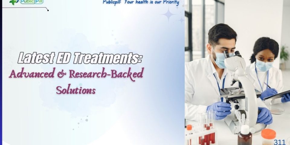 Doctor and patient discussing advanced ED Treatment and medical research