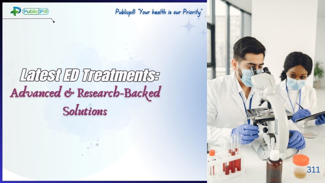 Doctor and patient discussing advanced ED Treatment and medical research