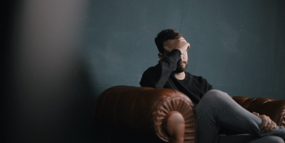 Man thinking about why Viagra no longer works