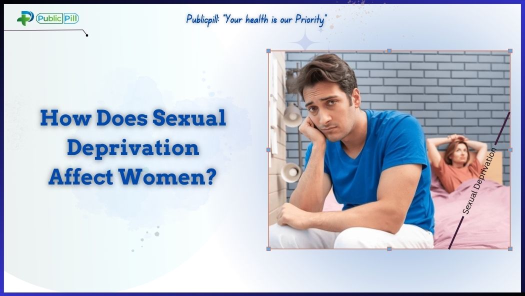Conceptual image illustrating the psychological and biological impact of sexual deprivation on women's wellness.