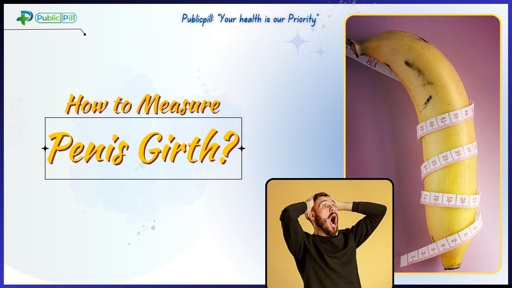 Man measuring penis girth with a measuring tape to choose the right condom size for better sexual wellness and comfort.