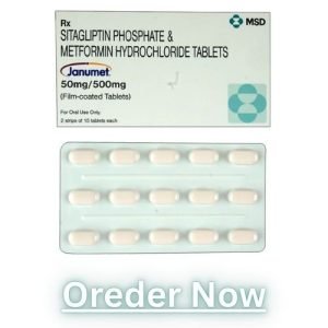 Janumet 50-500 mg tablet for Type 2 Diabetes blood sugar management