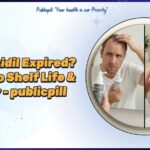 Comparison image showing the risks of expired minoxidil on hair growth progress for men and women, with visual guides to product crystallization and oxidation.