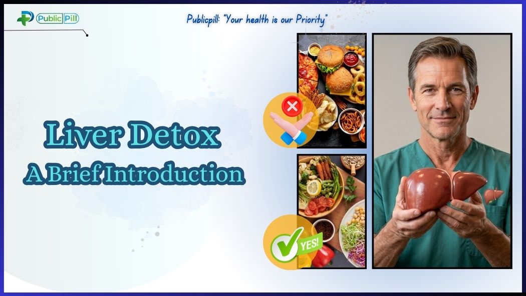 A professional holding a liver model to explain what a liver detox is.