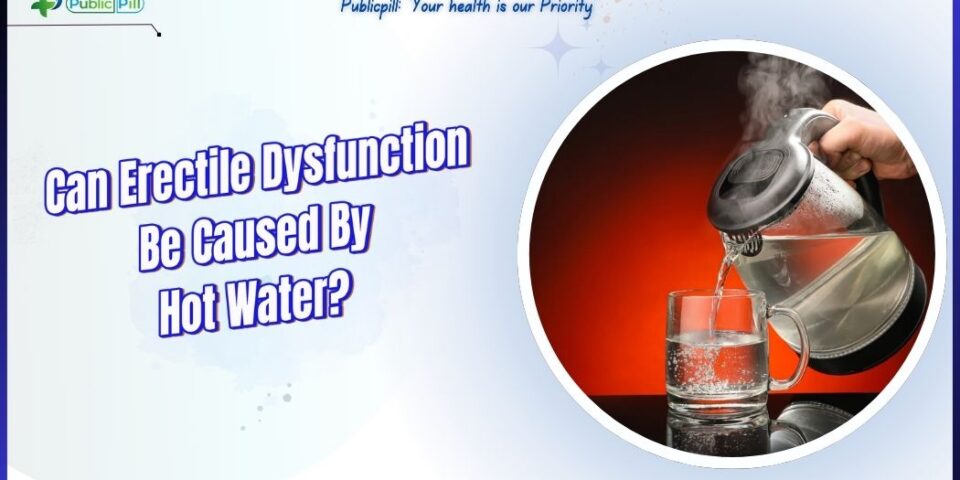 man relaxing in a hot water bath, illustrating the discussion on hot water and erectile dysfunction myths.