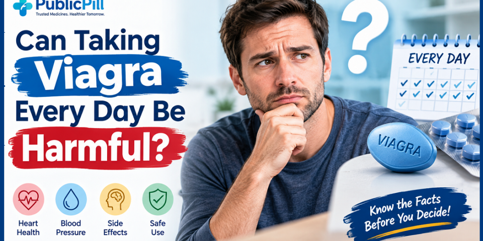 Can Taking viagra Every Day Be Harmful - Publicpill | #1 Trusted, Convenient, and affordable pharmacy, Can-Taking-viagra-Every-Day-Be-Harmful